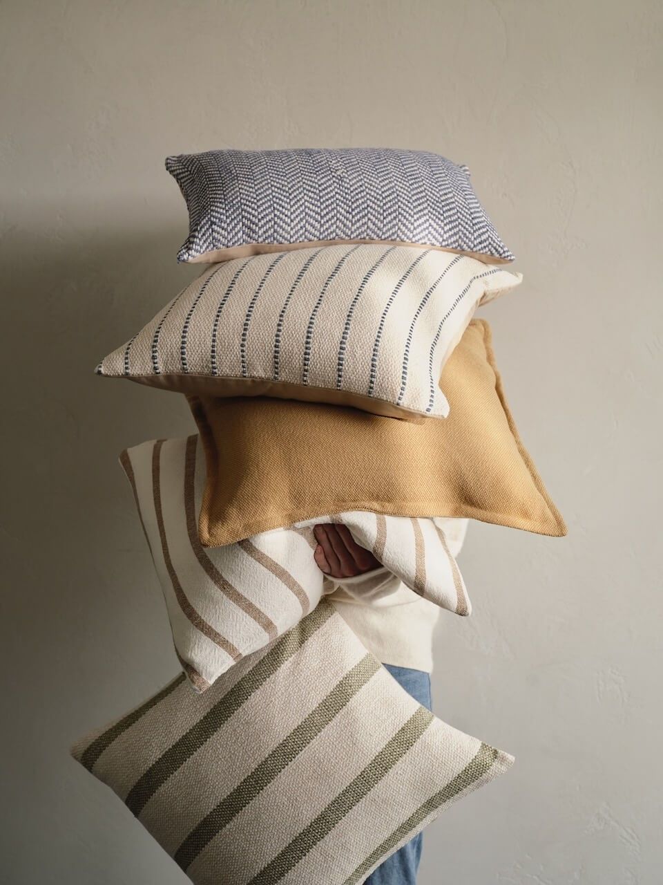 Colorful cushions bringing personality into the home