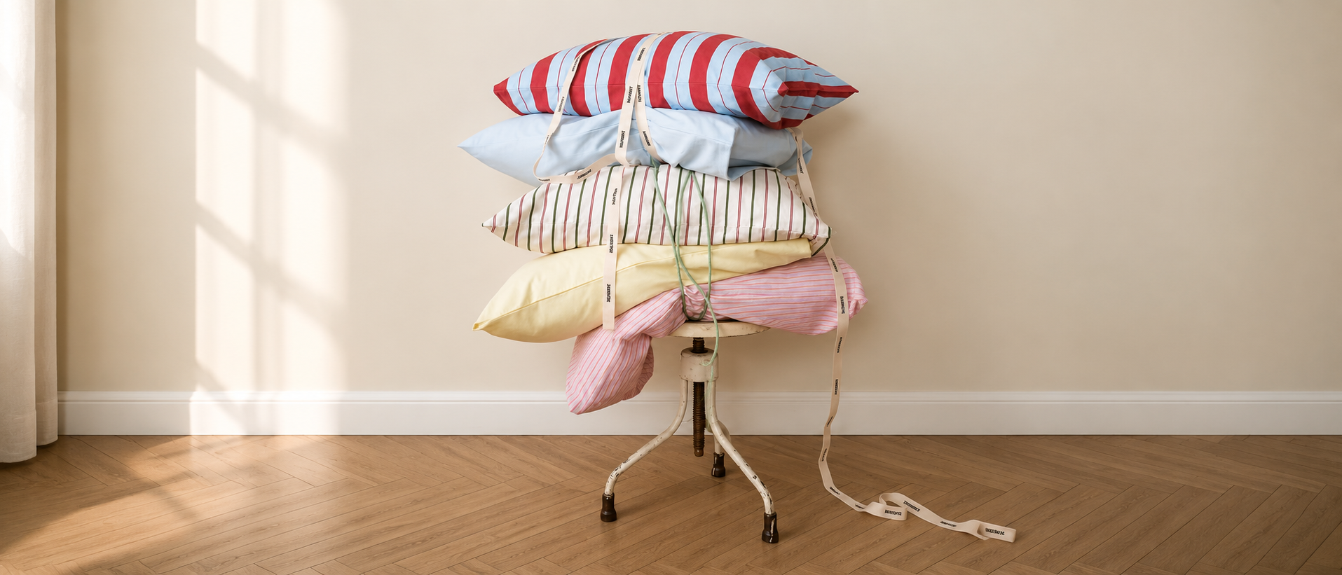 A comfortable home styled with soft cushions and thoughtful details